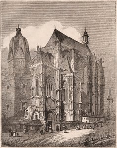 Utsikt över katedralen i Aachen, Rheinland-Westfalen, Tyskland av Unknown