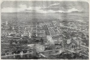 Utsikt över staden Berlin (Berlino) 1858. av Unknown artist