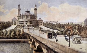 Utsikt över Palais du Trocadero (Paris) 1898. av Unknown artist