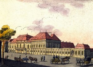 Vy över staden Wien i Österrike, gravyr från 1820 av Unknown artist