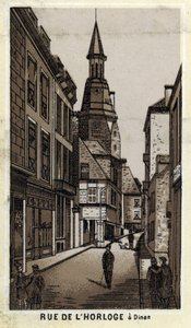 Utsikt över klockgatan i Dinan (Cotes-d