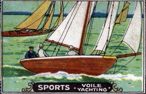 Vattensport: segling. av Unknown Artist