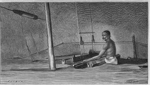 Vävning i Indien: Väverens metier. av Unknown artist