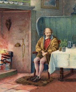 William Shakespeare (1564-1616), engelsk dramatiker. av Unknown artist