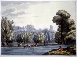 Windsor Castle på Themsen. av Unknown artist