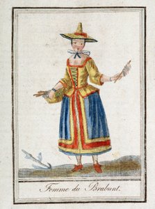 Kvinna från Brabant (Belgien). av Unknown artist