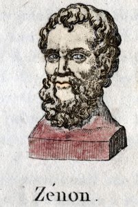 Zeno av Cition (v. 335 - v. 264 f.Kr.), grekisk filosof. gravyr från 1822. av Unknown artist