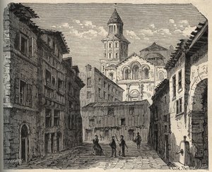 Saint-Front-katedralen - Perigueux - Dordogne - Frankrike - (Saint Front) gravyr i "" PATRIE"" - PECTUREQUIREQUE BESKRIVNING AV FRANKRIKE I 6 VOLYER AV LUCIEN HUARD - slutet av 1800-talet av Unknown artist