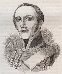 porträtt av Armand Francois Bon Claude, jarl av Bricqueville