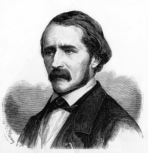 porträtt av Emile Saisset, fransk filosof. 1814-1863. av Unknown artist