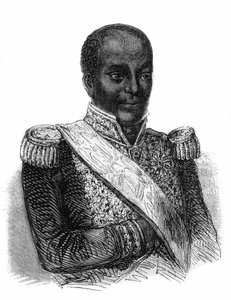 porträtt av Faustin Soulouque (1782-1867), president (1847-1849) och kejsare (1849-1859) av Haiti under namnet Faustin I. av Unknown artist
