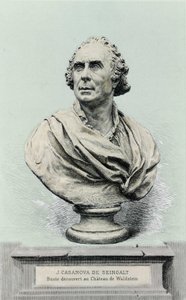porträtt av Giovanni Giacomo Casanova (1725-1798), italiensk äventyrare och författare. av Unknown artist