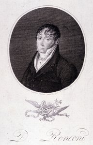 porträtt av den italienska tenoren Domenico RONCONI av Unknown artist