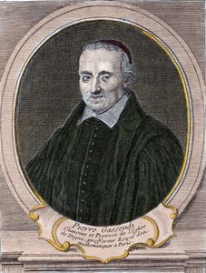 porträtt av Pierre Gassendi (1592-1655), fransk filosof, astronom, matematiker och fysiker. av Unknown artist
