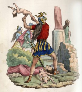 vandalerna intog Kartago 439. i "Ancient and Modern Algeria"" av Léon Galibert. Italiensk upplaga i 1846 färg. av Unknown artist
