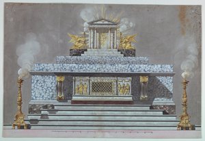 Altare tillägnat en jungfrumartyr [St. Lucy?]