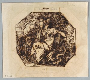 Teckning, Ceres, ca 1810 av Unknown artistUnknown artist