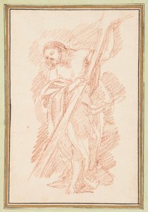 Teckning, Kristus stående, ca 1759-70 av Unknown artistUnknown artist
