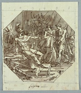 Teckning, Scipios kontinens, 1811 av Unknown artistUnknown artist