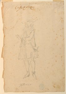 Teckning, kostymdesign: En man av världen för en balett, ca 1720 av Unknown artistUnknown artist