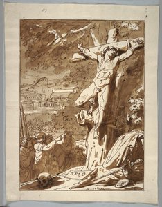 Teckning, Korsfästelse, 1815-1825 av Unknown artistUnknown artist