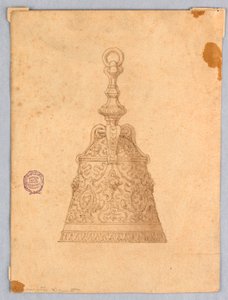 Teckning, design för en klocka, 1600-1900-tal