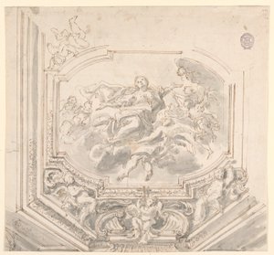 Ritning, Förslag till tak, 1700-tal av Unknown artistUnknown artist