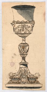 Teckning, design för en kalk, 1600-1900-tal av Unknown artistUnknown artist