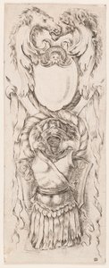 Tryck, Ornament eller grotesker (Groteskt ornament), ca 1653 av Unknown artistUnknown artist