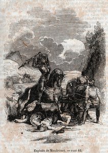 1851 gravyr från "" Roland furieux"" av Unknown artist