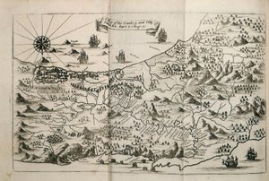 En karta över landet och staden Panama. Del. 3 : kap : 5. (gravyr) av Unknown artist