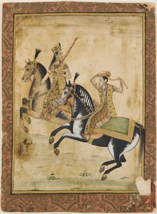 En prins och prinsessa till häst av Unknown artist