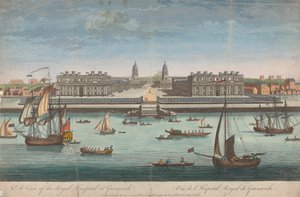 Utsikt över Royal Hospital i Greenwich av Unknown artist