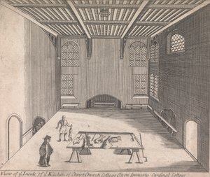 A View of ye Inside of ye Kitchen of Christ Church College, Oxon tidigare Cardinal College; [ej numrerad] (Volym ett) av Unknown artist