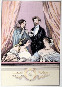 En loge på italienarnas teater av Unknown artist
