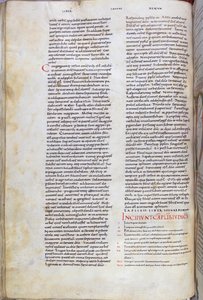 En sida ur en bibel från 1000-talet av Unknown artist
