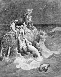 En scen av översvämningen, Genesis av Unknown artist