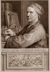 Abbot Guillaume Thomas Raynal (1713-1796) Engelsk författaregravyr efter Charles-Nicolas Cochin II - Guillaume Thomas Raynal (Guillaume-Thomas) gravyr av Unknown artist