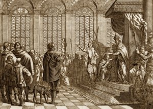 Abdikation av CHARLES V av Unknown artist