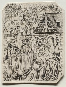 Tillbedjan av Magi av Unknown artist