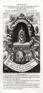 Tillbedjan av Jungfru Maria. (gravyr, ca 1850) av Unknown artist