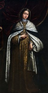 Agnes av Faucigny (morte en 1268), hustru till Peter II, greve av Savoien (Pierre II de Savoie) - Anonym - 1600-talet - Olja på duk av Unknown artist