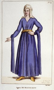 Agnès De Baudement, Lady of Braine (1130-1218). av Unknown artist