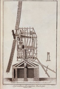 Rustik jordbruksekonomi: väderkvarn - i "" Encyclopedia"" av Diderot et d