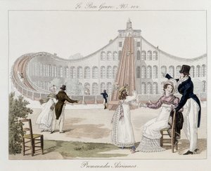 Flygvandringar: berg-och dalbana - i "Le Bon genre", nr 102, tidigt 1800-tal av Unknown artist