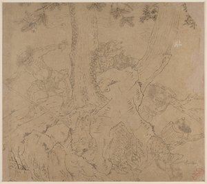 Album med daoistiska och buddhistiska teman: Search the Mountain: Leaf 46 av Unknown artist