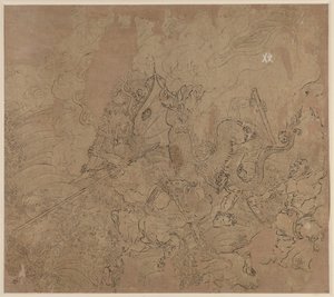 Album med daoistiska och buddhistiska teman: Search the Mountain: Leaf 49 av Unknown artist