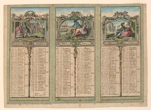 Almanacka för 1789 av Unknown artist