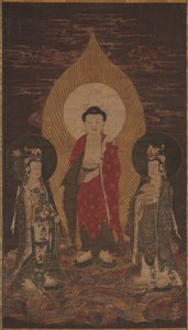 Amitābha-triaden av Unknown artist