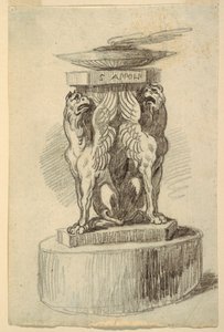 Ett altare tillägnat Apollon av Unknown artist